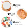 Qiyue Peine Espejo con Patrón de Mármol para Ps Transfronterizo Peine Espejo Multifuncional Peine para el Cabello Versátil Antiestático Accesorios para el Cabello Venta al por Mayor