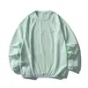 Camiseta ligera y holgada de secado rápido para deportes al aire libre en otoño e invierno, con bloques de color, que absorbe la humedad y es transpirable, capa base unisex, cuello redondo, manga larga