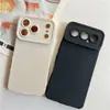 Estuche de Cuero Mate con Ventana Grande al por Mayor para Teléfono Apple 18Promax Ultra-Delgado Anti-Caídas Goma Suave Funda para Teléfono 17 Anti-Huellas