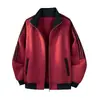 Chaqueta de tres rayas moderna y versátil, nueva colección de primavera, perfecta para jóvenes, cárdigan casual abierto, admite impresión personalizada y pedidos al por mayor