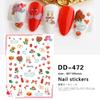 Redanco novo 3D net vermelho explosões primavera rosa unhas adesivos de volta cola adesivos de unhas flor jóias atacado