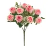 Amazon 10 oz Flores Artificiales Rosas Flores Falsas Materiales de Combinación para Ceremonia de Boda Ramo Decoración de Escritorio del Hogar Fotografía Camino