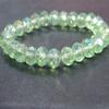 Agujero verde 8mm pulsera de cristal verde Fantasma con cuentas hechas a mano pulsera de cristal tallado gema venta al por mayor