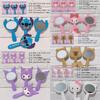 Nuevo Espejo de Mano de Dibujos Animados Sanrio Stitch de PVC Espejo Pequeño de Plástico Blando Espejo Portátil Regalo Regalo