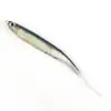 Señuelo de Pesca Arcoíris con Cola de Plástico Blando, Forma de Pez Cinta, 9.2cm 2.7g, Material PVC, Señuelo para Lubina