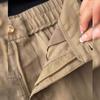Pantalones populares de estilo holgado de cintura alta y pierna ancha para mujer en verano, lino tencel marrón, pantalones casuales holgados y cómodos