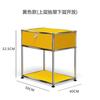 Mesa de noche minimalista USB simple nórdica para dormitorio con cerradura, combinación modular de celebridad de Internet, gabinete lateral de acero inoxidable para el hogar, almacenamiento