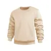 Comercio Exterior Transfronterizo Sudadera de Primavera y Otoño Amazon Color Sólido Manga Larga Cuello Redondo Superior para Jóvenes y de Mediana Edad Holgado Casual Camiseta Básica Moderna