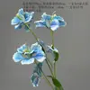 Flores Artificiales Azules Ramo Materiales para Decoración de Escena de Boda, Rosas Azules para Arreglo de Piso de Salón de Bodas y Flores Decorativas