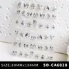 Nuevo Pegatina de Arte para Uñas Mariposa 3D Estéreo Relieve Rosa Mariposa Pegatina Blanca DIY Accesorios Estéreo para Uñas