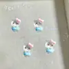 Novos Acessórios de Arte para Unhas de Gatinho Desenho Animado Sanrio Celebridade da Internet Estilo Quente Resina Fofa Gato KT Armadura de Unha Acessórios