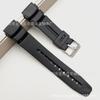 Adecuado para correa de repuesto de reloj electrónico para niños material PU negro correa de reloj deportivo de silicona una variedad de multitaalla