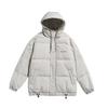 Roupas masculinas acolchoadas de algodão, outono e inverno, forradas com lã, com capuz e espessamento, roupas casuais de marca, moda casual, ajuste relaxado, roupas quentes de algodão acolchoadas
