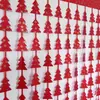 Impressão de papel de Natal transfronteiriço estrela decoração de árvore de Natal cortina de porta cortina de seda de chuva 1*2 decorações de fundo de Natal suprimentos