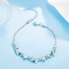 Agite o Tom Rápido Moda para Mãos Pulseira de Golfinho com Zircônia de Cristal Joias Pulseira Banhada a Prata com Golfinho e Ametista