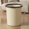 Cubo de basura de plástico para uso doméstico, gran capacidad, adecuado para baño, sala de estar, cocina, dormitorio, dormitorio, con un anillo sellador para prevenir olores