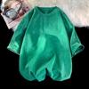 Cantidad de venta al por mayor para correr camiseta vieja de pareja suelta moda peso pesado alta calidad 260g lavada manga corta de tablero ligero