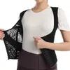 C Novo Colete Respirável com Alças Cruzadas, Suporte para o Busto, Cintura Marcada, Suporte nas Costas, Modelador Corporal para Fitness, Protetor de Cintura, Faixa para Apertar o Abdômen, Fivela Fina, Peça Modeladora