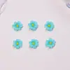 Flor de Ameixa da Primavera Flor de 6 Pétalas Acessórios para Nail Art Resina Peças Pequenas DIY 3D Brinco Fofo Clipe de Cabelo Decoração de Unha