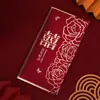Bolsa Especial Envelope Vermelho de Mil Yuan para Casamentos, Bolsa Envelope Vermelho de Casamento com Palavras Felizes, Lembrança de Agradecimento para Recém-Casados, Bolsa Envelope Vermelho de Alto Padrão com Estampagem a Quente