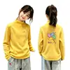 Camiseta de Manga Larga para Niños Otoño Invierno Niñas Capa Base Térmica de Forro Polar Estilo Coreano Cálido Top para Bebé Ropa Nueva para Niños