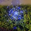 Lâmpada de assoalho de energia solar lâmpada de fogos de artifício LED estrelas fio de cobre ao ar livre à prova d'água gramado pátio luzes decorativas