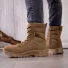 Botas de Combate de Caña Alta, Botas Nuevas para Entrenamiento al Aire Libre, Suela de Goma Antideslizante y Resistente al Desgaste Botas de Senderismo, Botas de Senderismo para Desierto, Zapatos Militares de Entrenamiento