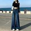 Jeans de Tiro Alto Pierna Ancha para Mujer 2026 Primavera/Otoño Nuevo Estilo Adelgazantes Sueltos Versátiles Elásticos con Caída Pierna Ancha Recta