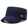 Sombrero Deportivo de Moda Versátil para Hombre de Primavera y Otoño con Logo de Hierro, de Copa Plana, para Exteriores, Casual Deportivo, con Visera Bordada, Sombrero para el Sol