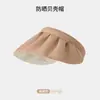 Sombrero de Sol de Vinilo para Exteriores de Verano, Nuevo Estilo para Mujer de Ala Ancha Abierto en la Parte Superior, Sombrero de Concha Transpirable, Anti-UV para Exteriores