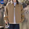 Marca NASA Marca de Moda Retrô cleanfit Jaqueta Tooling Detroit Masculina Street Solta Versátil Jaqueta com Lapela