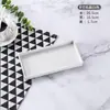 Bandeja Rectangular Comercial para Habitación de Hotel Taza de Agua Comercial de Plástico Plato Taza Plato Blanco de Melamina Estilo Nórdico para Pan