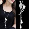 Venta al por mayor de fábrica cadena larga para suéter accesorios para puestos accesorios para tiendas de ropa colgante colgante de collar de alta calidad