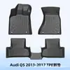 Adecuado para Audi Q5 2013-2017 Tapetes de Piso de TPE Material 3D para Todo Clima Tapete de Cajuela Tapete de Piso Interior