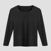 Roupas de outono espessas forradas com lã masculina, blusa quente de peça única para outono e inverno, camisa de camada de base de manga comprida com ajuste fino e gola redonda, roupa íntima básica