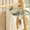 Cabide grosso, cabide sem costura, ombro largo, antiderrapante, cabide de novo estilo, cabide de plástico para roupas domésticas para adultos