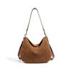 Bolso de Hombro Único Nuevo para Mujer, Bolso Tote para Viajes Diarios, Piel de Vaca Vintage Mate, Estilo Nicho Debajo del Brazo, Diseño de Estilo Perezoso Otoño e Invierno, Bolso Cruzado