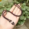 Corda para Pingente de Ágata Colar de Tricô Tecido à Mão Cordão para Joias Pingente de Ágata e Jade Cordão para Pendurar Atacado