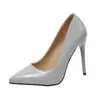 Zapatos de mujer talla grande 35-45 talla grande 44 talla grande 41 tacones altos 43 tacón de aguja sexy 11cm comercio exterior color frutal zapatos de vestir 42