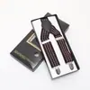 Clip de correa transfronterizo 3.5 pantalones de traje para hombre correa elástica correa para hombre adulto correa de cinta jacquard de tres clips