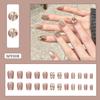 Uñas Portátiles Estilo Pequeña Fragancia de Lujo Ligero, Pegatinas de Uñas Postizas de Gama Alta, Uñas Removibles, Manicura de Temperamento, Uñas Portátiles al por Mayor