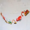 Novo Transportador de Escavadeiras de Sete Veículos Bandeirola Feliz Aniversário Banner Festa Infantil Bandeirola Feliz Aniversário