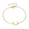 Pulseira Criativa de Aço Inoxidável Simples Transfronteiriça Lua Corrente Fina Feminina Banhada a Ouro 18K Joias da Moda em Estoque Atacado