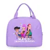 Bolsa de Almoço Periférica de Desenho Animado Kpop da Amazon para Trabalho, Deslocamento, Estudantes, Bolsa de Mão Portátil, Bolsa de Almoço Casual e da Moda