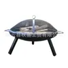 Brasero transfronterizo estufa de interior cuenca de fogata estufa redonda estufa para cocinar té horno de barbacoa sin humo con tapa redondo carbón simple