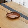 Plato para Escupir Huesos con Veta de Madera Hogareño Mesa de Comedor Pequeño Cuadrado Plato para Escupir Plato de Basura Mesa de Centro de Sala de Estar Semillas de Melón para Snacks Plato de Plástico