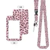 Portatarjetas de identificación rígido simple con estampado de dibujos animados y clip trasero metálico, portapase para empleados, portatarjeta de campus para estudiantes