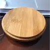Tapa de taza tapa de caja de plástico tapa de bambú tapa redonda de bambú tapa rectangular de madera tapa de bambú tapa de vidrio transparente tapa de frasco sellado tapa de bambú