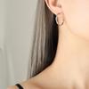 Pendientes Básicos de Bambú en Forma de C para Todas las Ocasiones Pendientes Joyería para Chicas Trabajadoras de Oficina Acero de Titanio No se Caen del Pelo
