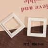 Zhen Tu Estilo Barroco Perla Blanco Plateado Corazón Geométrico Rectangular Pegamento Crema Marco de Fotos Accesorios de Joyería DIY Materiales